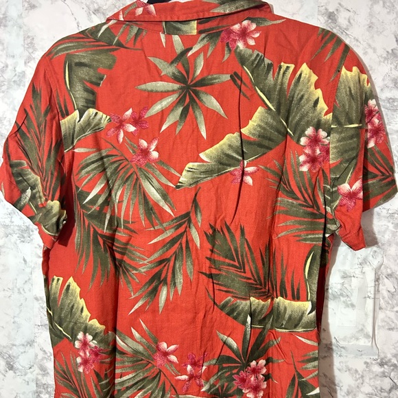 Bahama Beach Woman Rayon Short Sleeve Button Shirt Sz M Used   7 - Picture 3 of 8